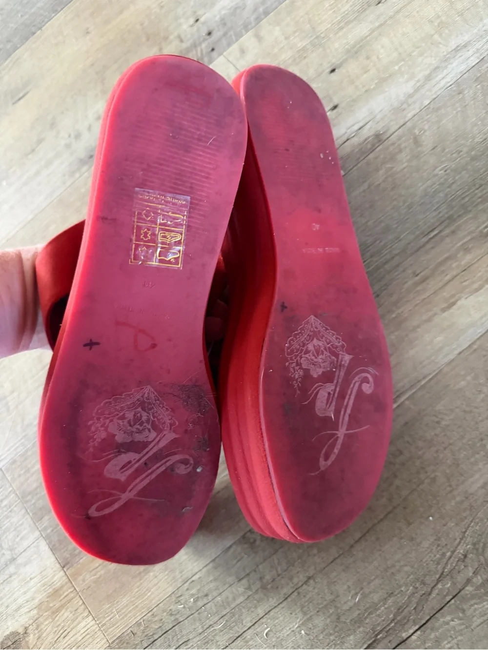 Free People Haven Thong Platform Sandals | Flame